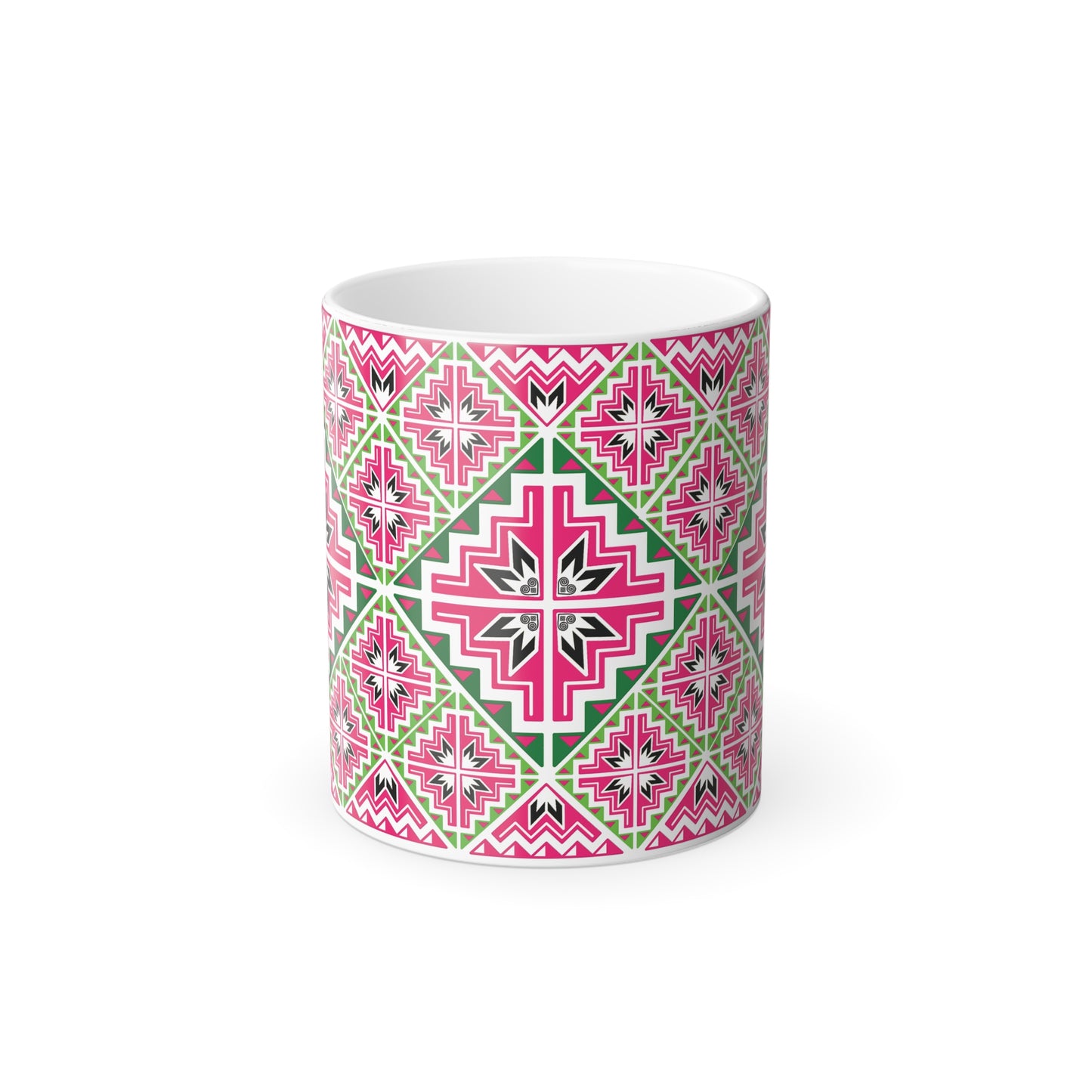 Hmong Tribal Color Morphing Mug, 11oz