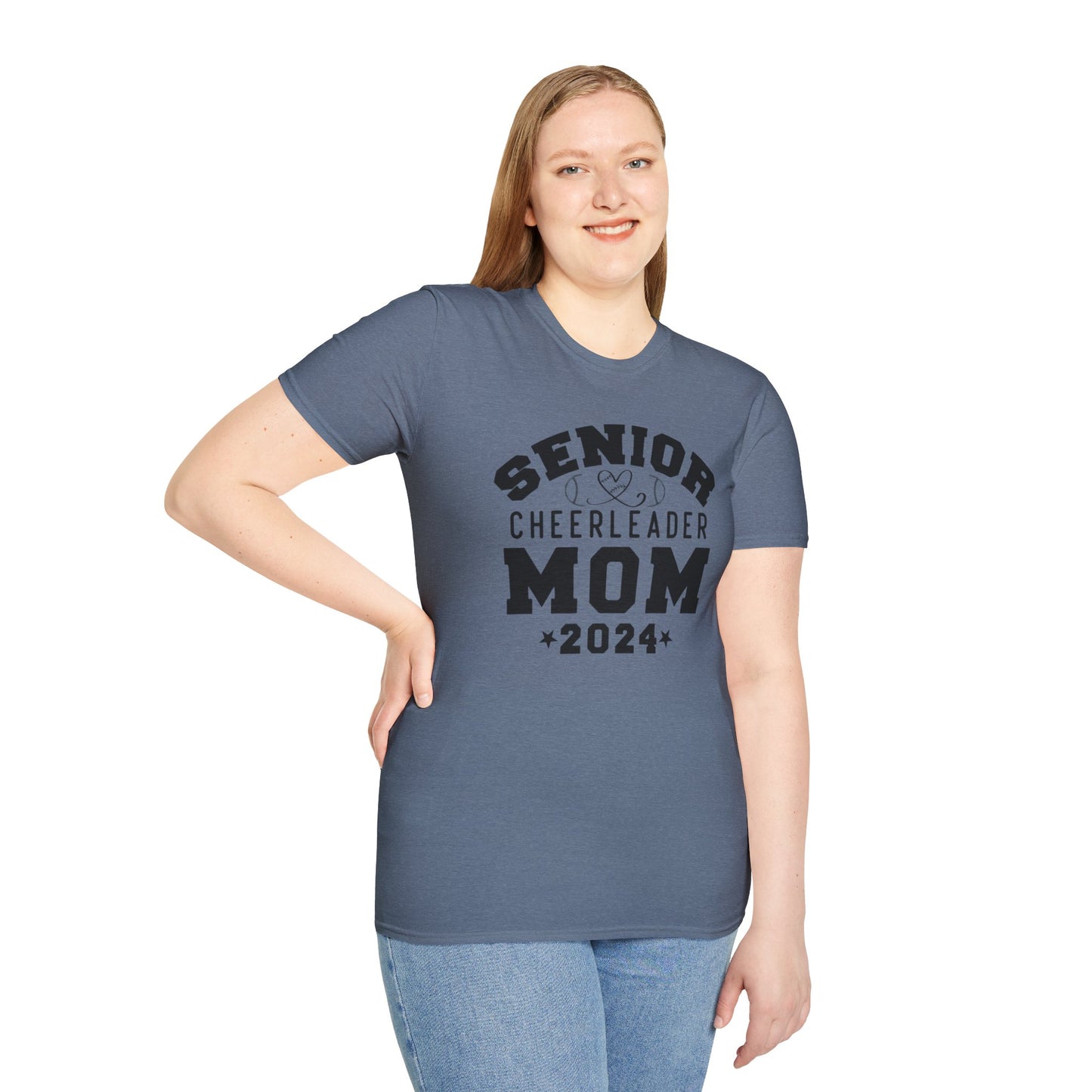 Senior Cheerleader Mom | Unisex Softstyle T-Shirt