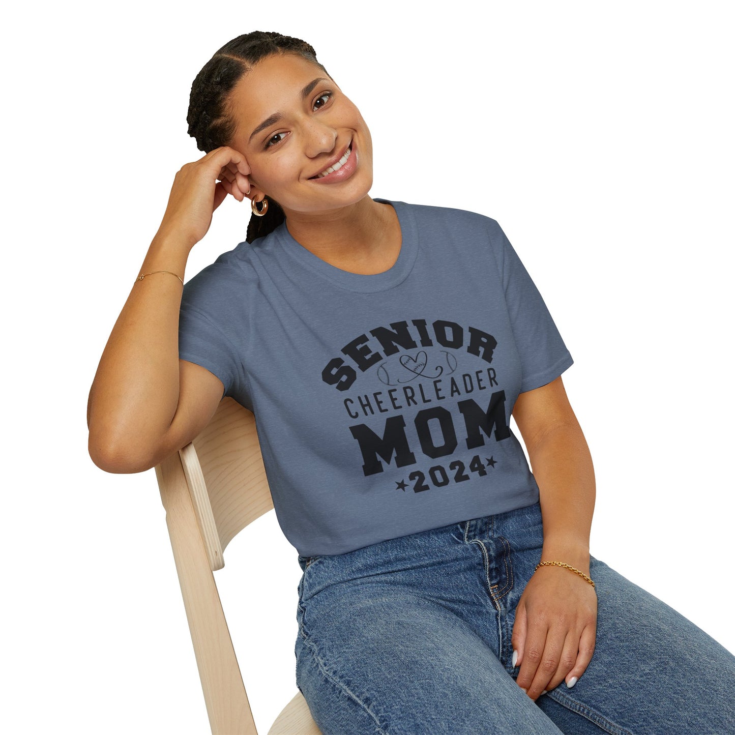 Senior Cheerleader Mom | Unisex Softstyle T-Shirt