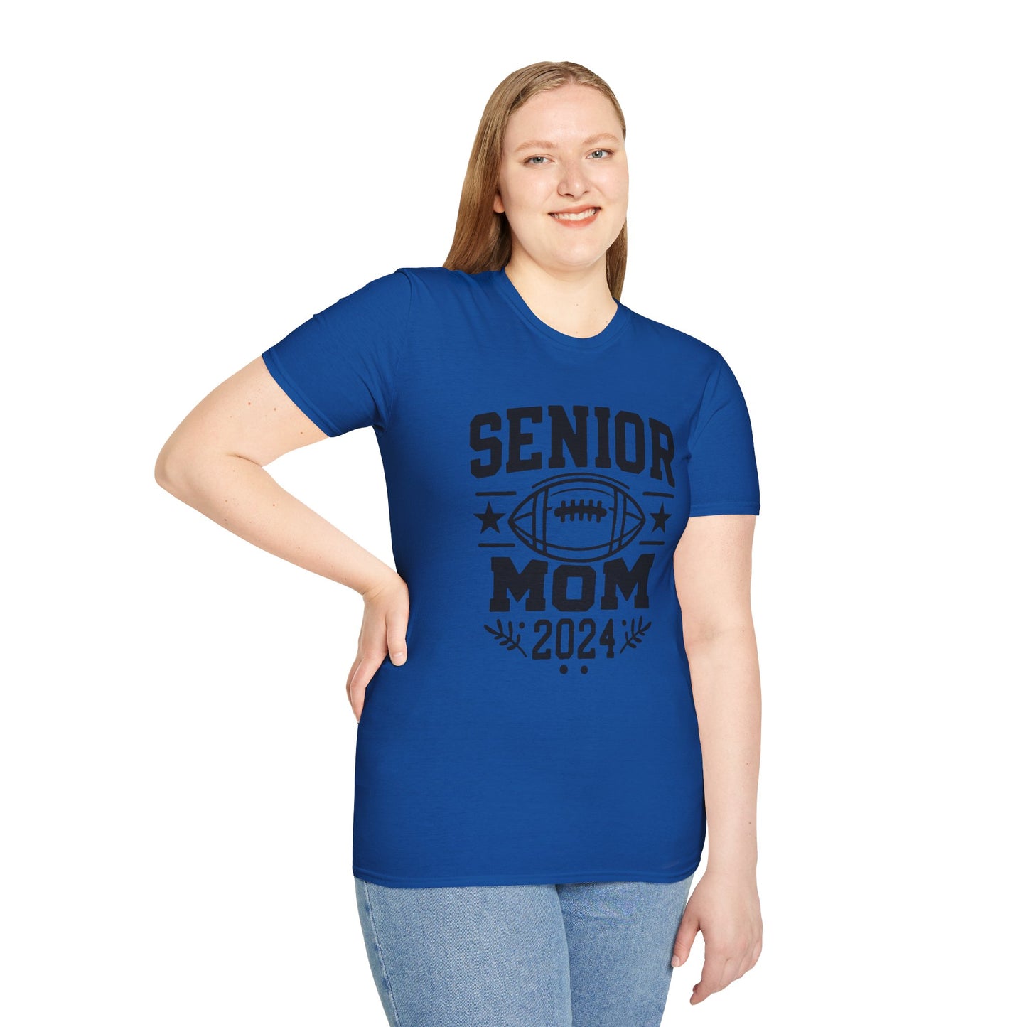 Senior Football Mom | Unisex Softstyle T-Shirt