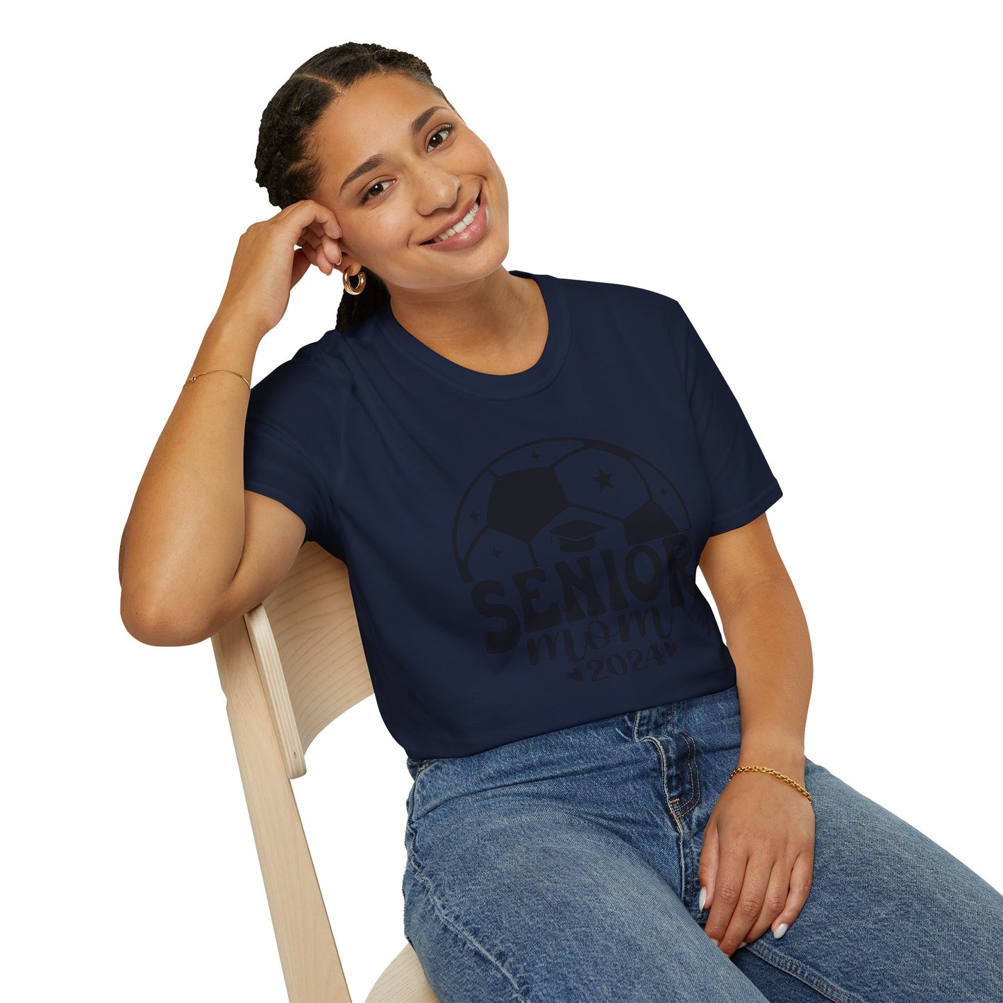 Senior Soccer Mom | Unisex Softstyle T-Shirt