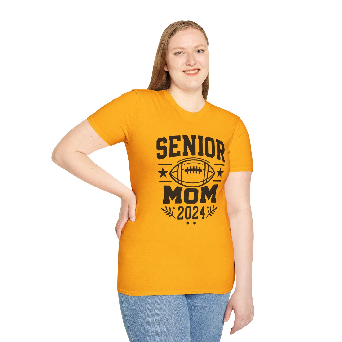 Senior Football Mom | Unisex Softstyle T-Shirt