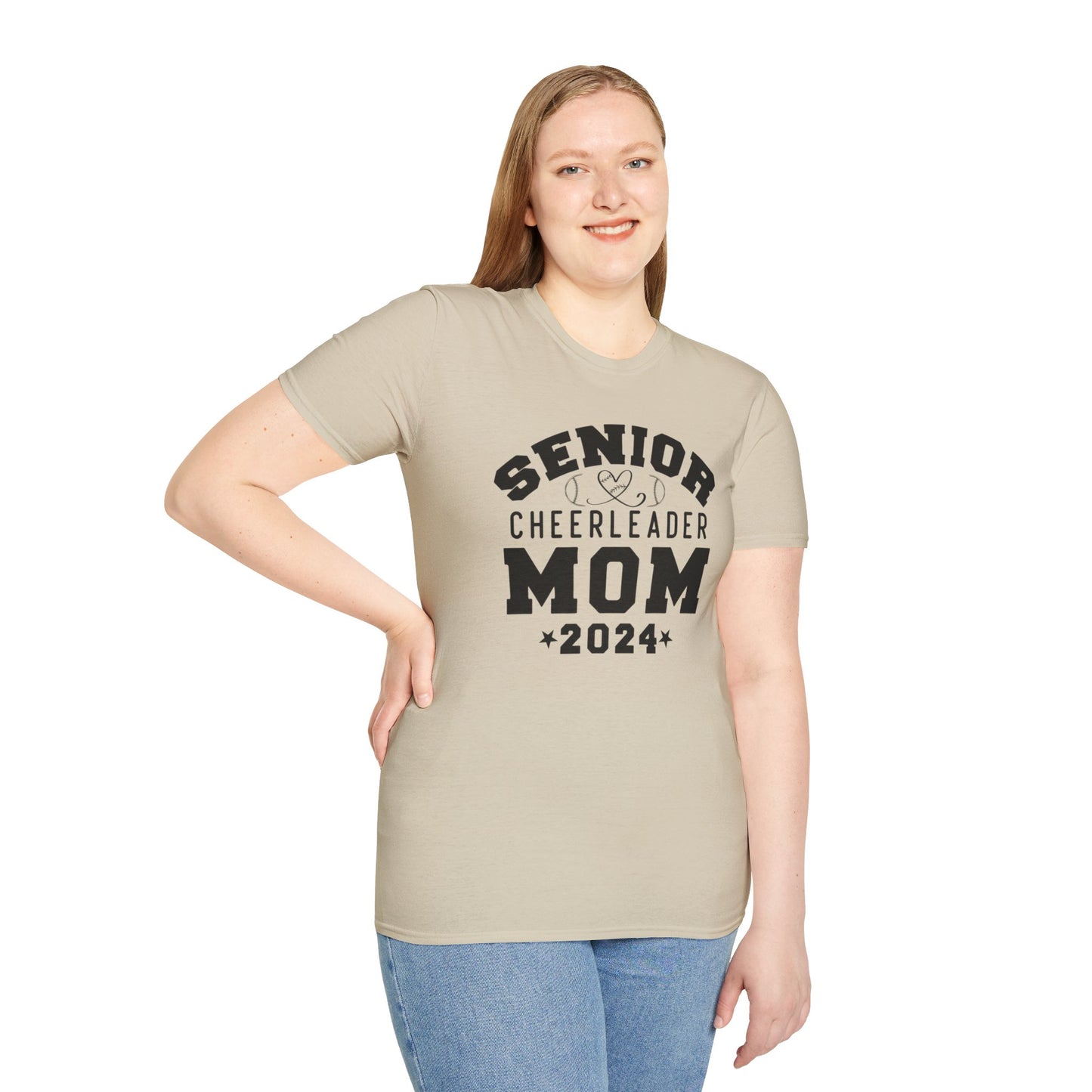 Senior Cheerleader Mom | Unisex Softstyle T-Shirt