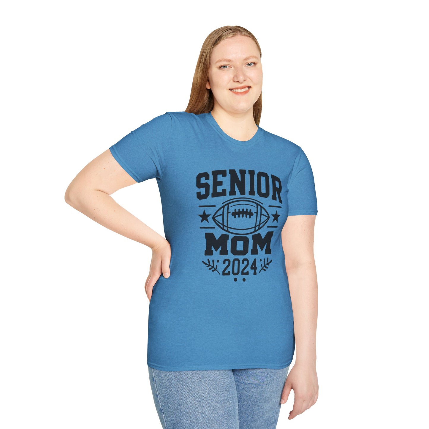 Senior Football Mom | Unisex Softstyle T-Shirt