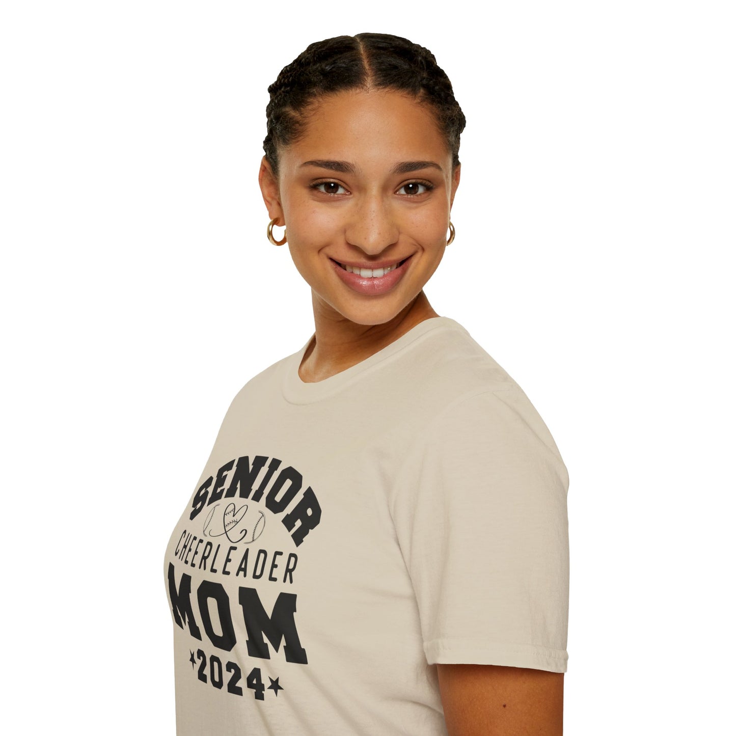 Senior Cheerleader Mom | Unisex Softstyle T-Shirt