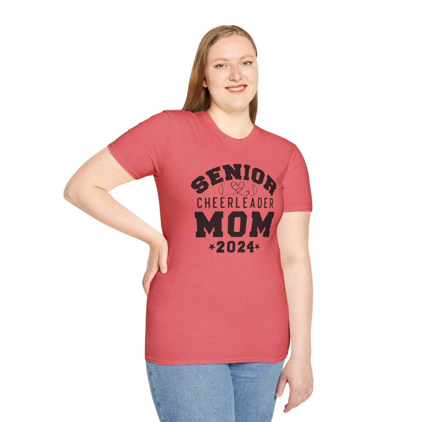 Senior Cheerleader Mom | Unisex Softstyle T-Shirt