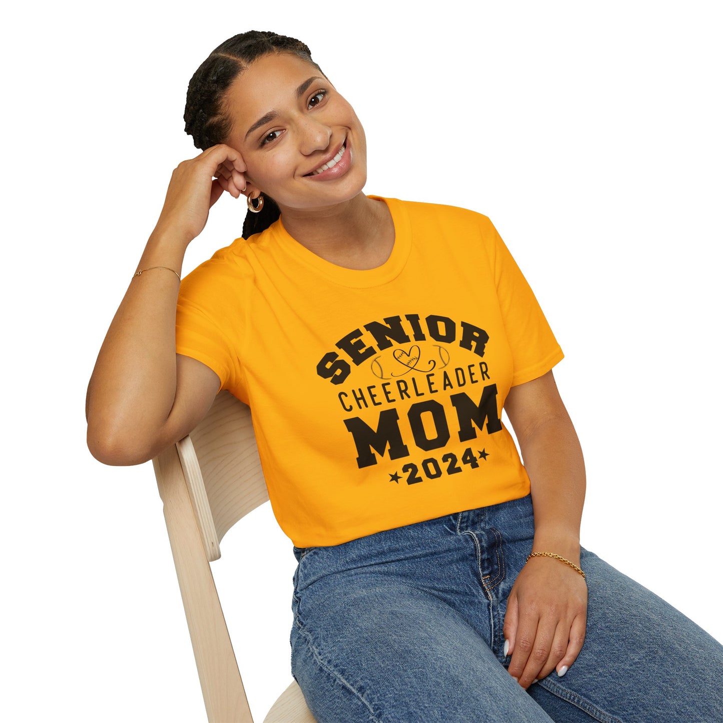 Senior Cheerleader Mom | Unisex Softstyle T-Shirt