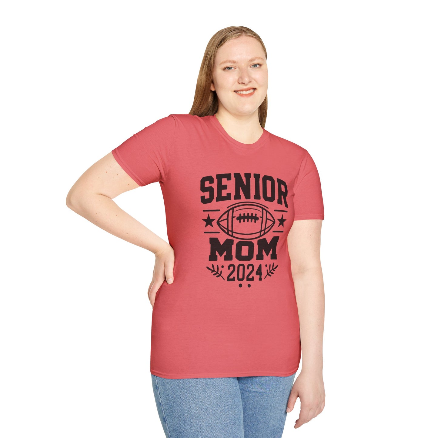 Senior Football Mom | Unisex Softstyle T-Shirt