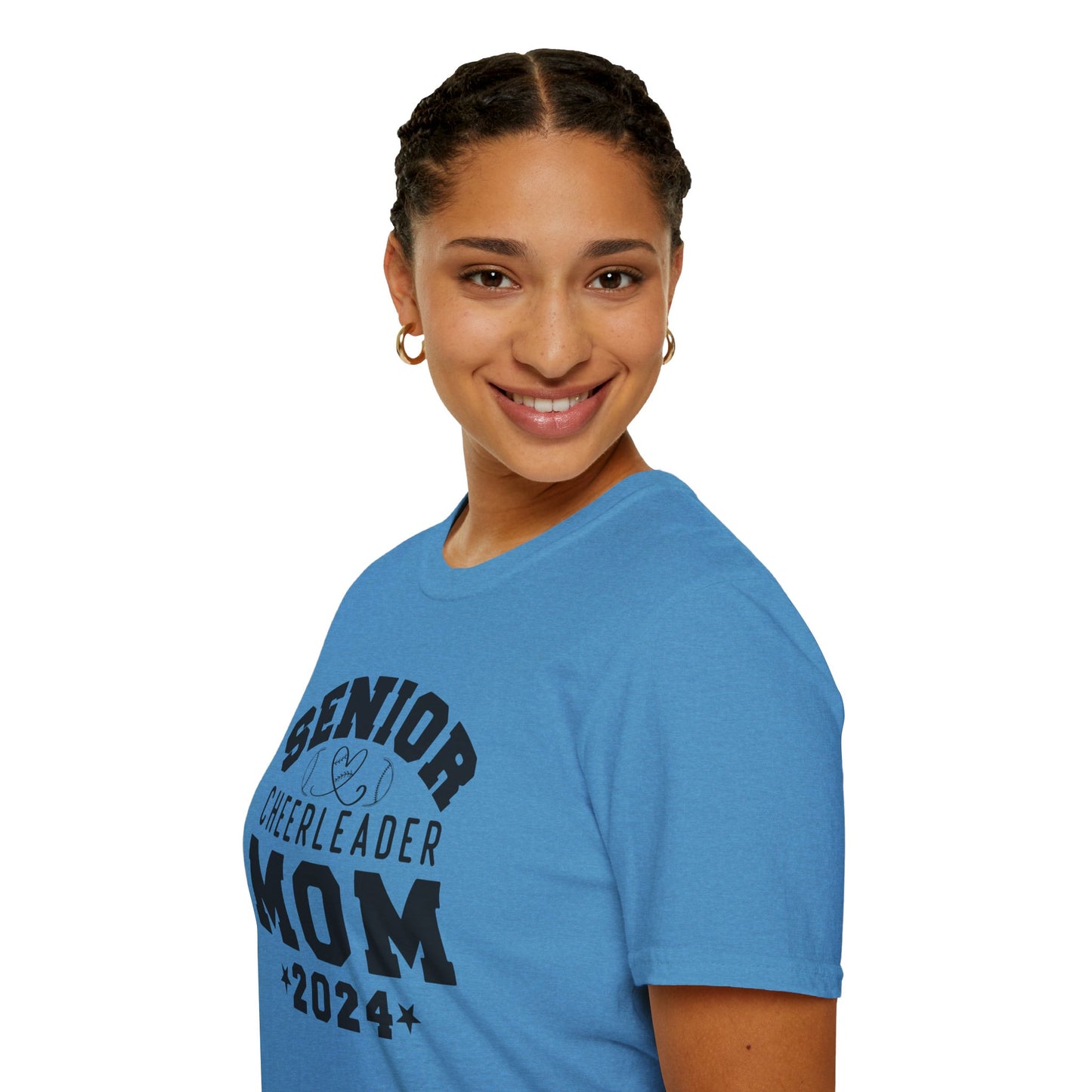 Senior Cheerleader Mom | Unisex Softstyle T-Shirt