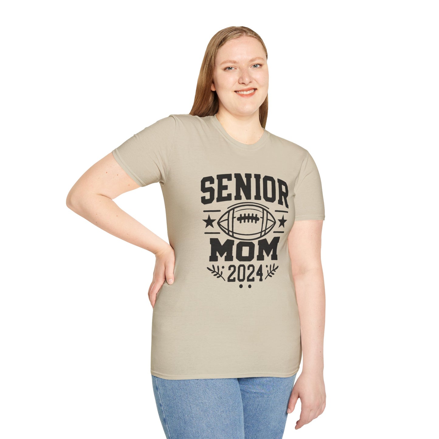 Senior Football Mom | Unisex Softstyle T-Shirt