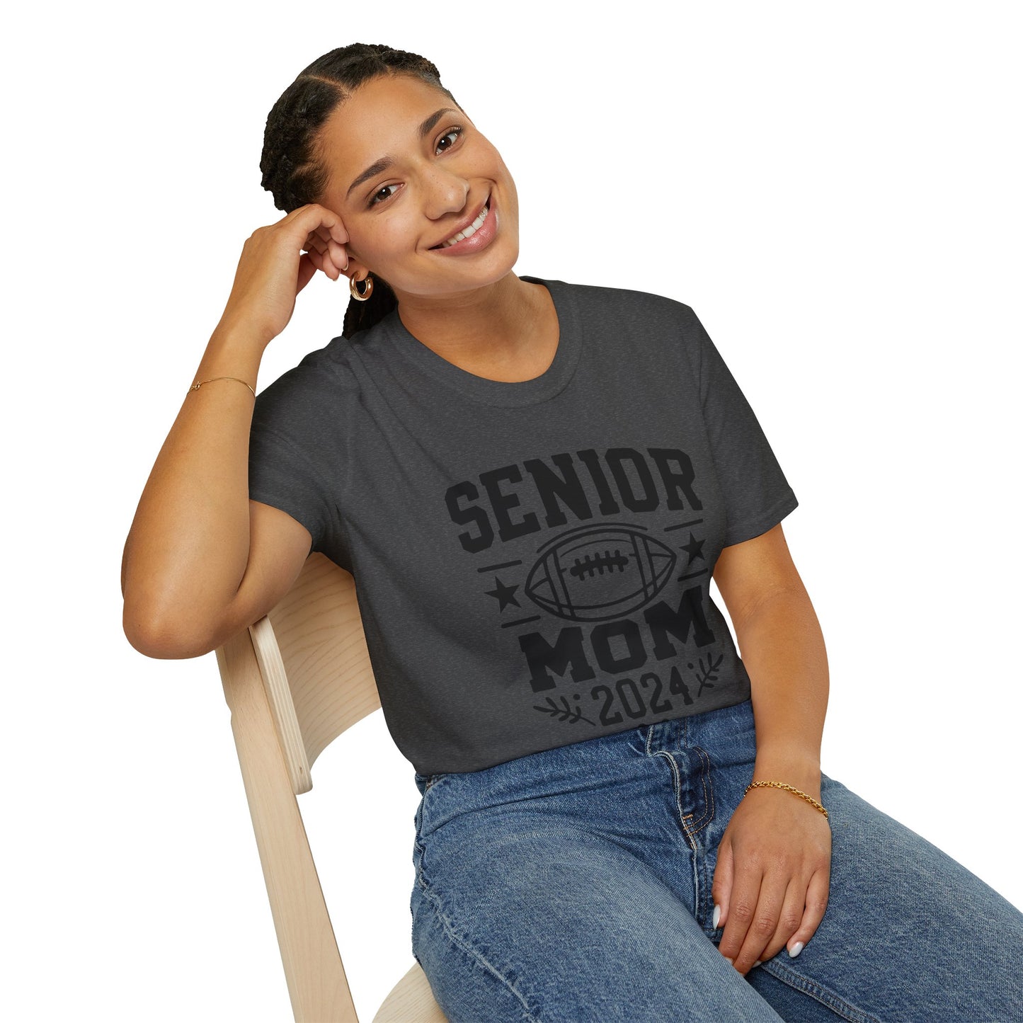 Senior Football Mom | Unisex Softstyle T-Shirt