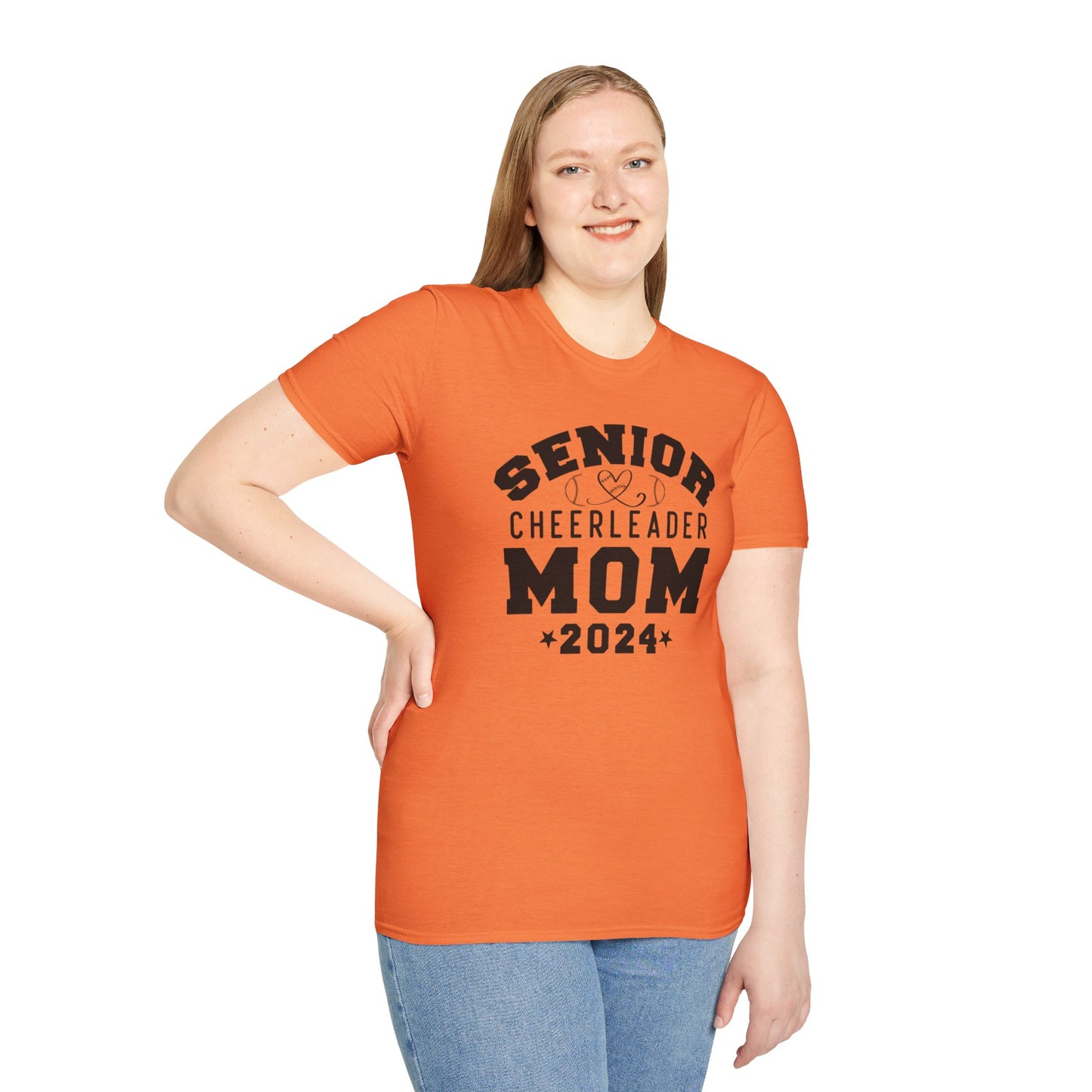 Senior Cheerleader Mom | Unisex Softstyle T-Shirt