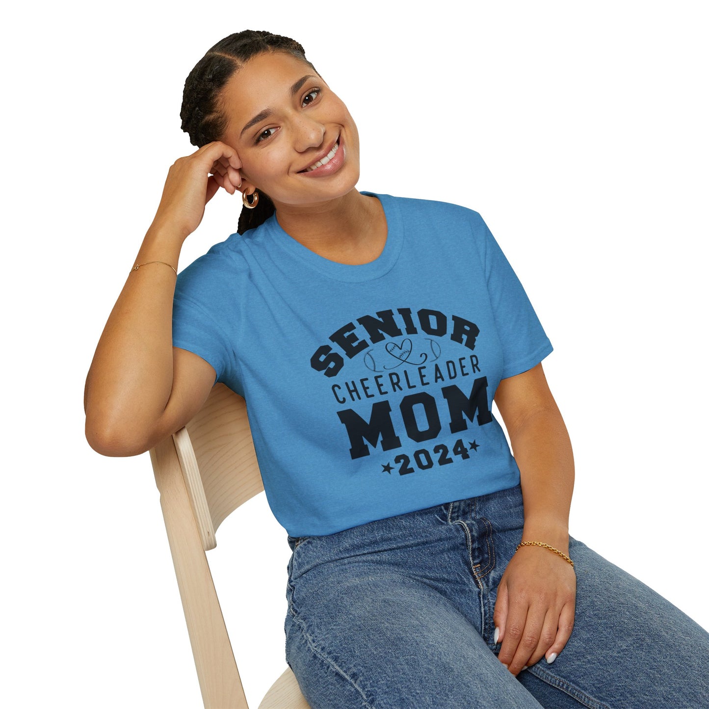 Senior Cheerleader Mom | Unisex Softstyle T-Shirt