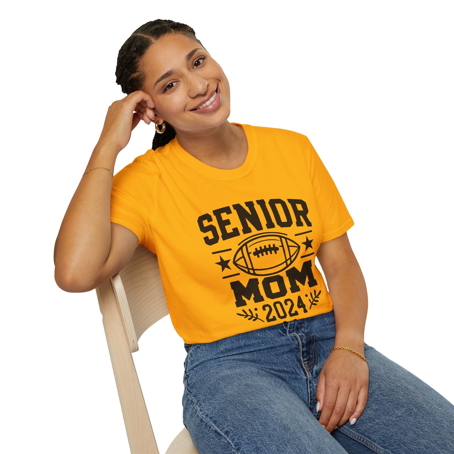 Senior Football Mom | Unisex Softstyle T-Shirt