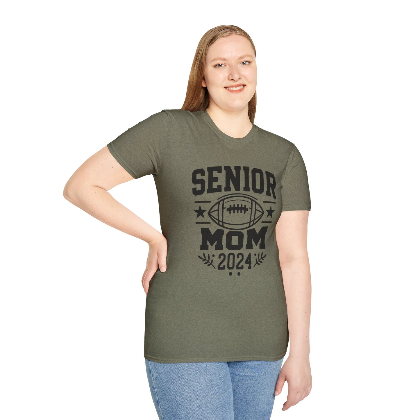 Senior Football Mom | Unisex Softstyle T-Shirt