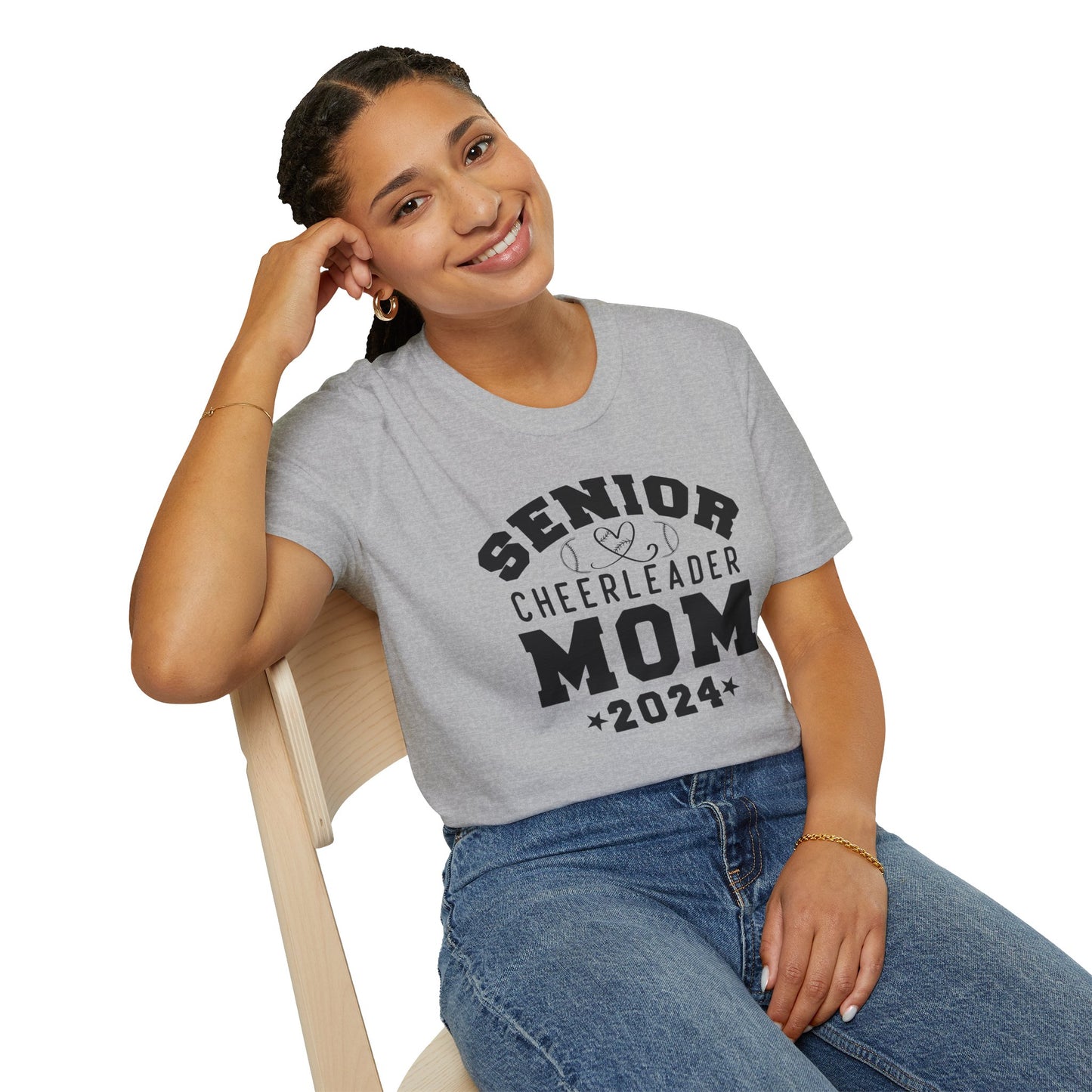 Senior Cheerleader Mom | Unisex Softstyle T-Shirt