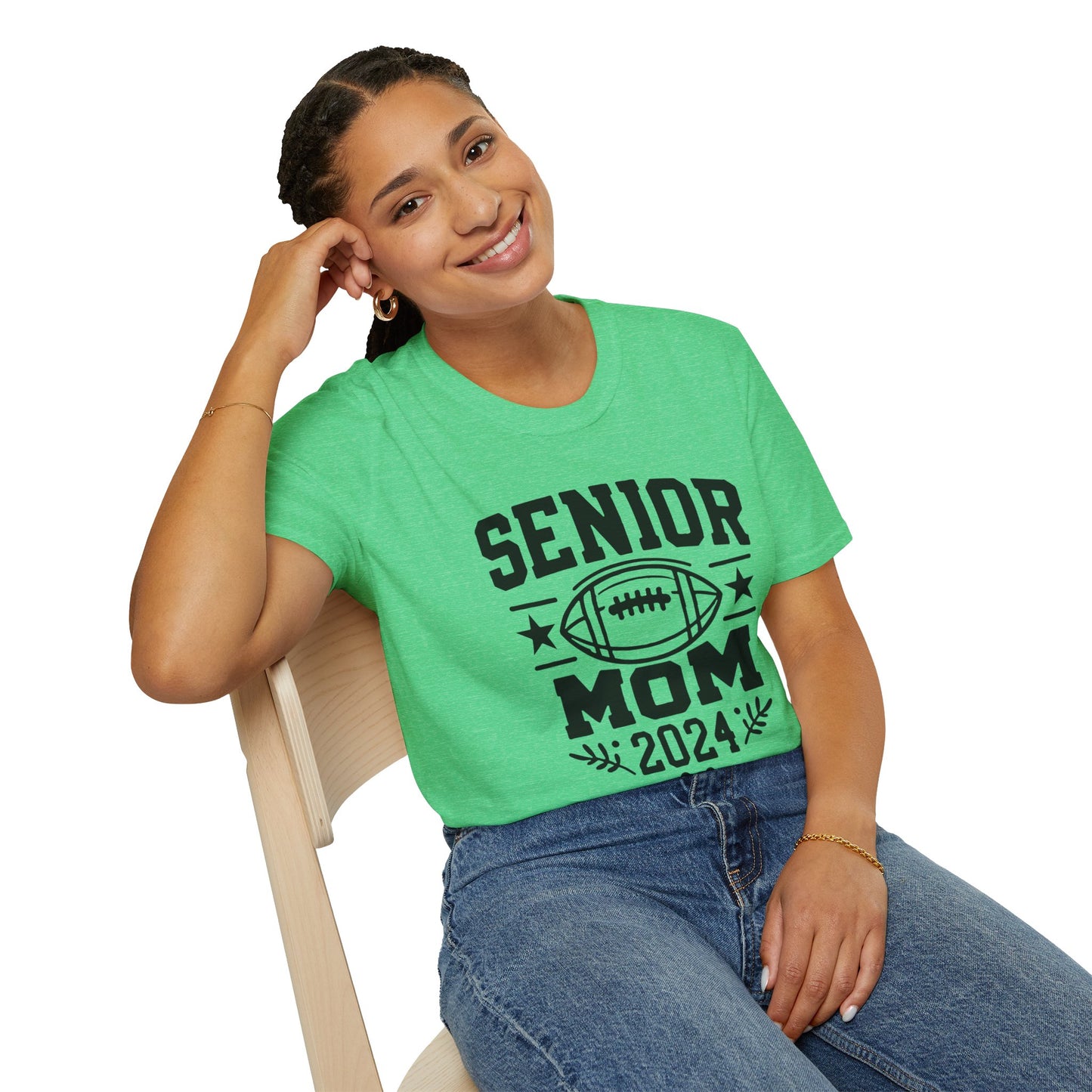 Senior Football Mom | Unisex Softstyle T-Shirt