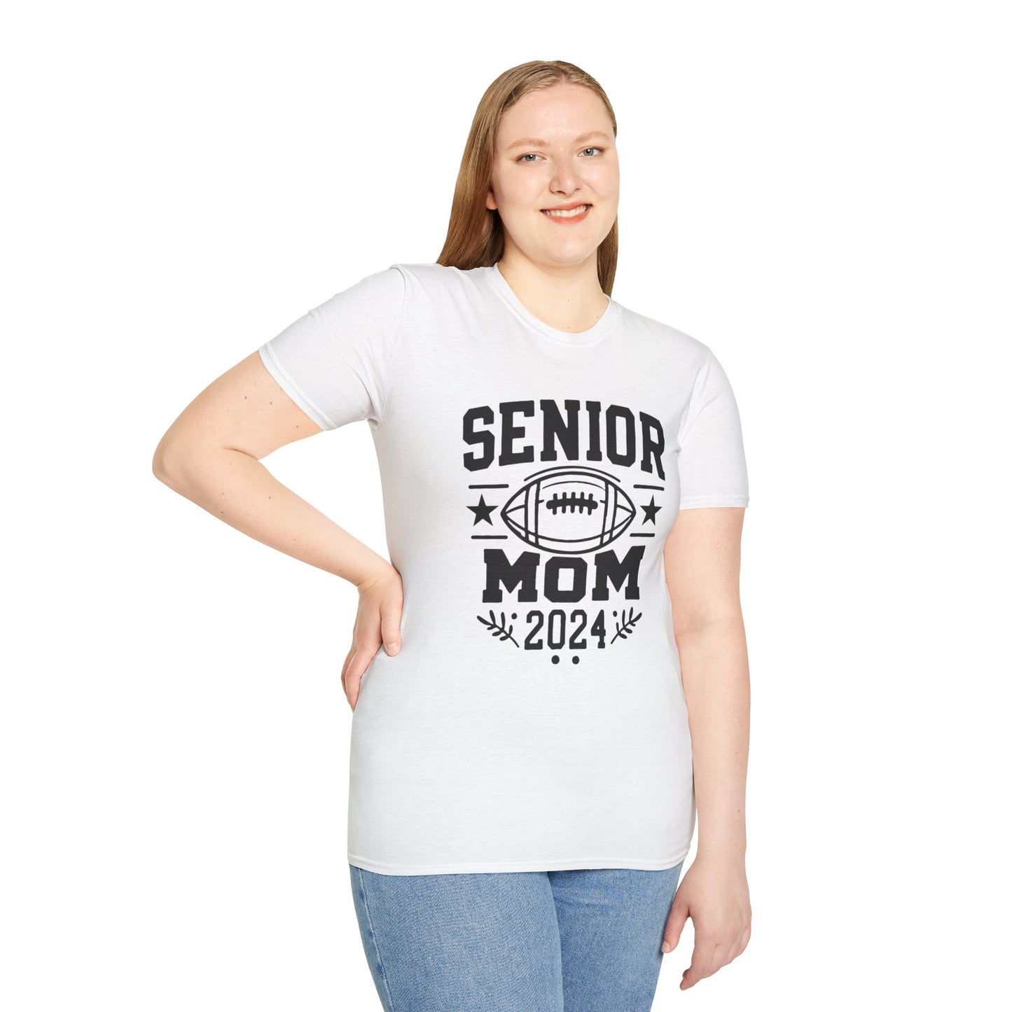 Senior Football Mom | Unisex Softstyle T-Shirt