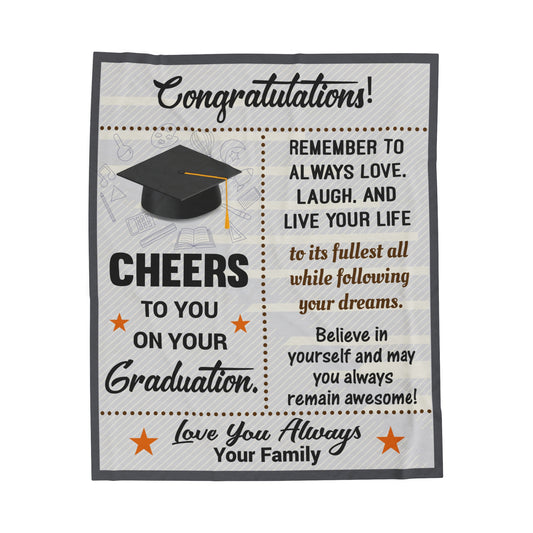Congratulations! Velveteen Plush Blanket