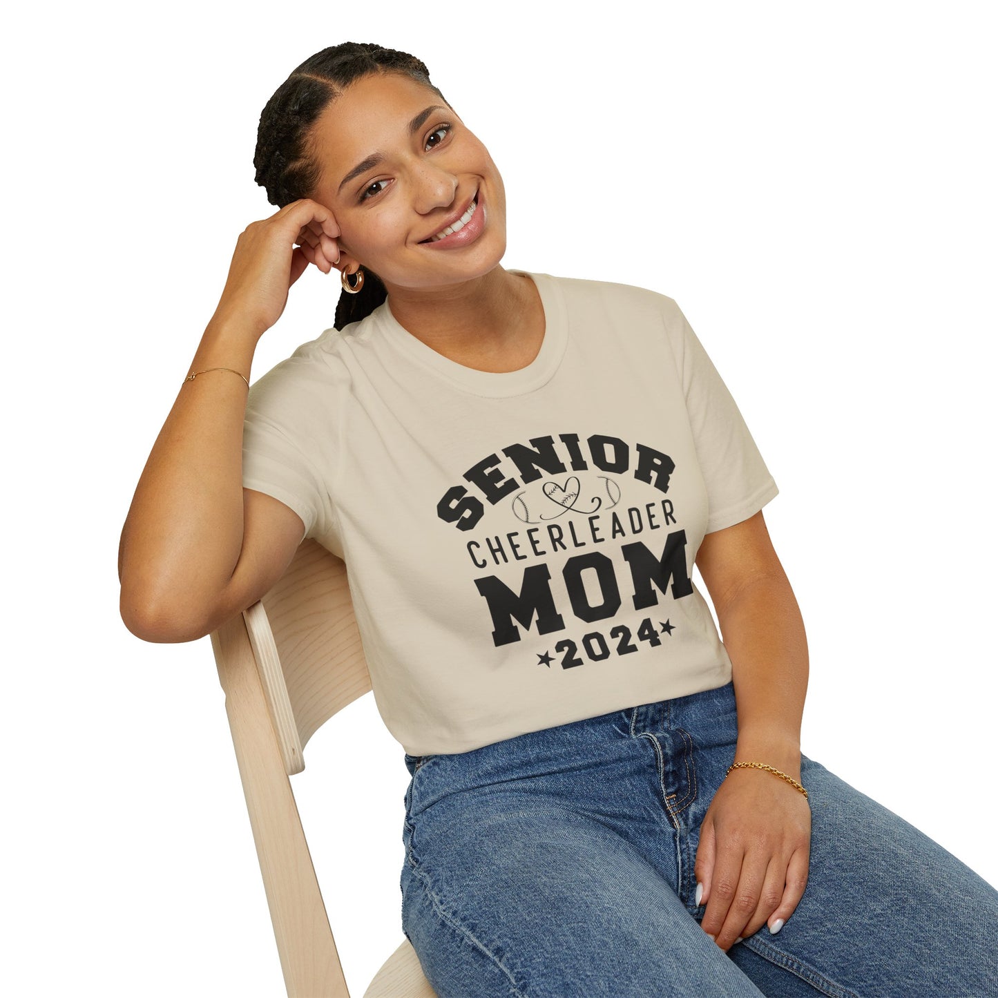 Senior Cheerleader Mom | Unisex Softstyle T-Shirt