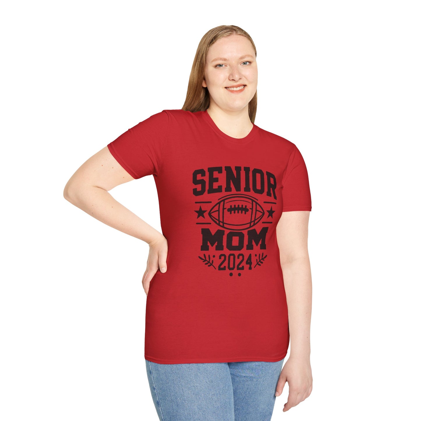 Senior Football Mom | Unisex Softstyle T-Shirt