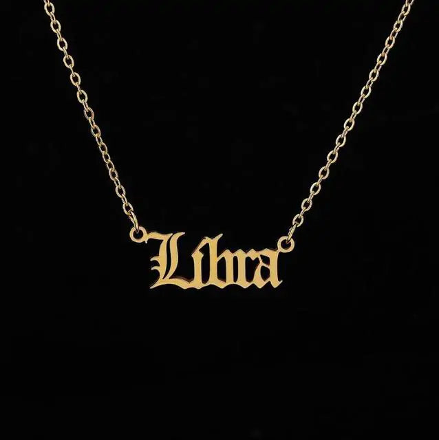 Zodiac Sign Pendant Necklace