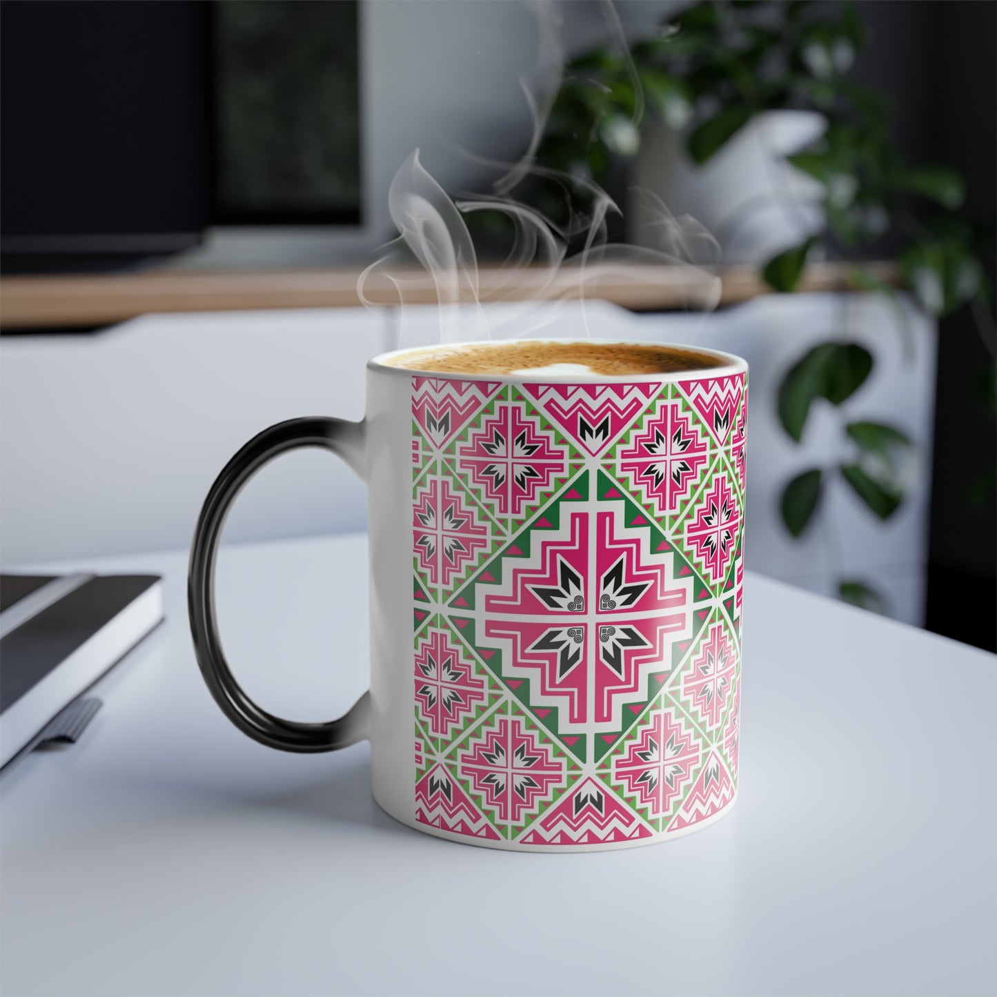 Hmong Tribal Color Morphing Mug, 11oz