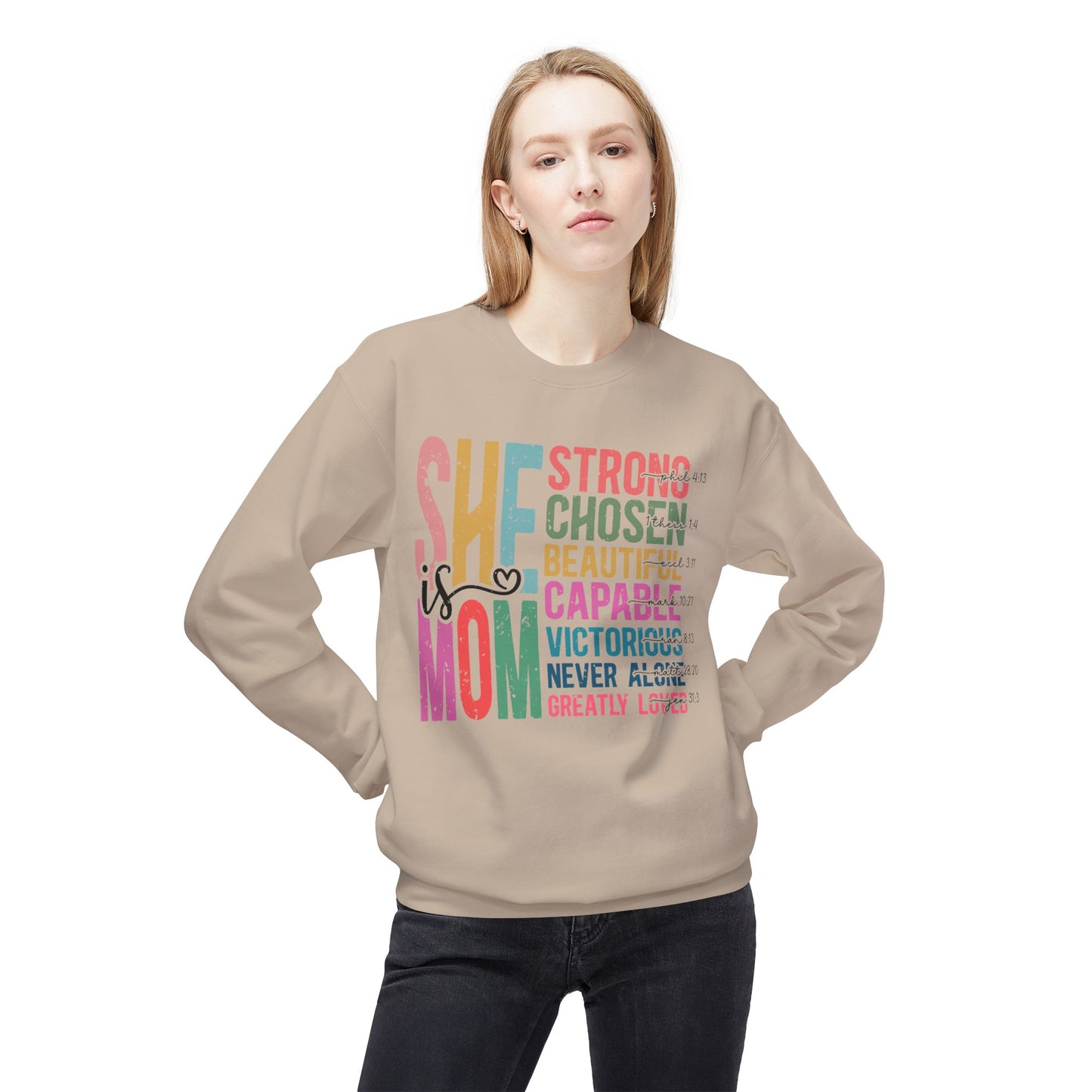 She is MOM | Crewneck Sweatshirt