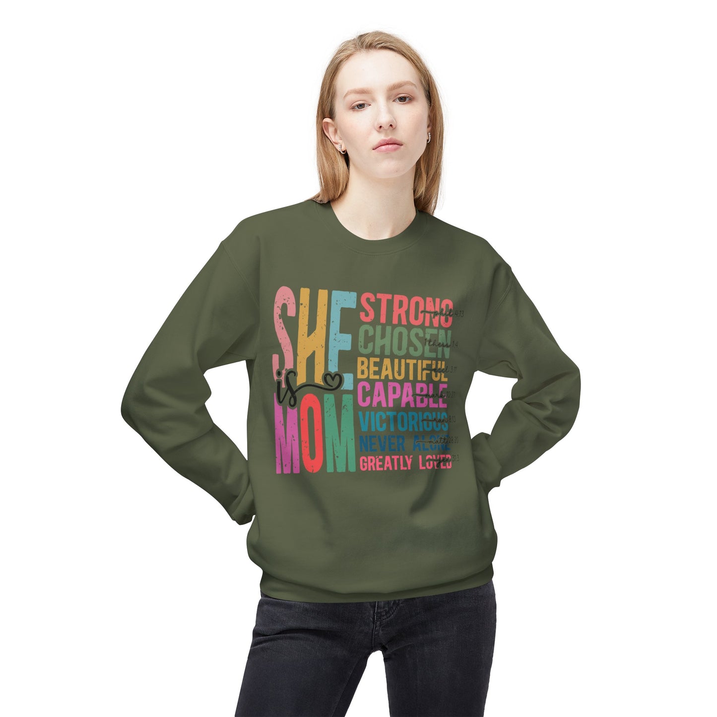 She is MOM | Crewneck Sweatshirt