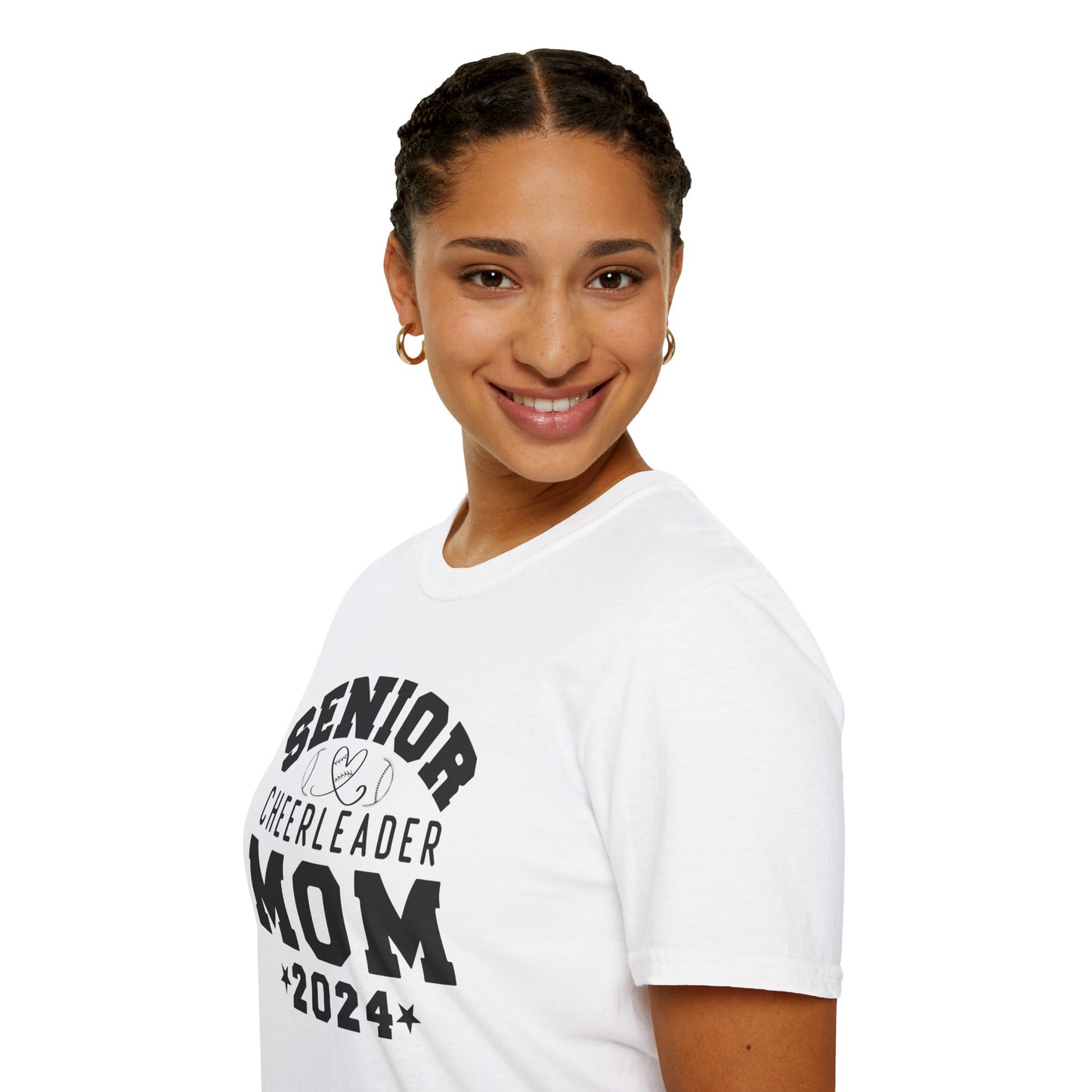 Senior Cheerleader Mom | Unisex Softstyle T-Shirt