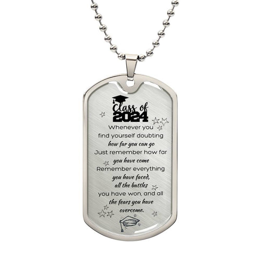Class of 2024 Graduate | Dog Tag Necklace