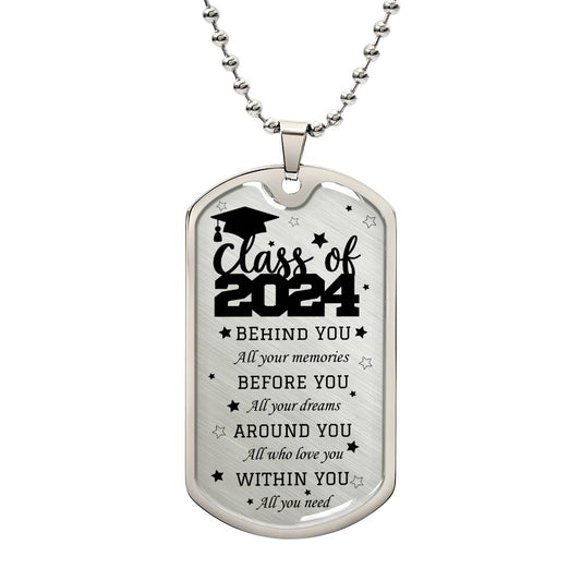 Class of 2024 | Dog Tag Necklace