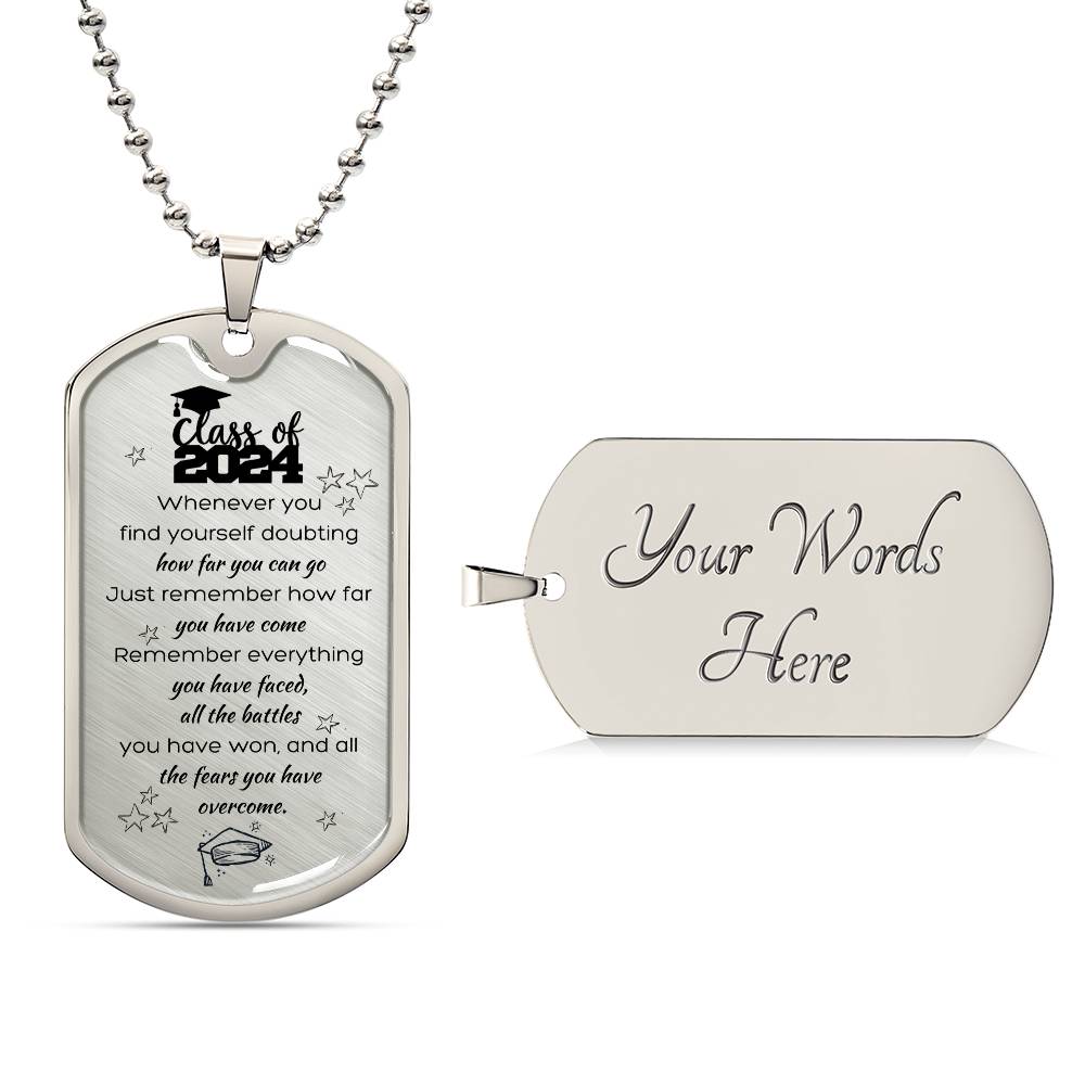 Class of 2024 Graduate | Dog Tag Necklace