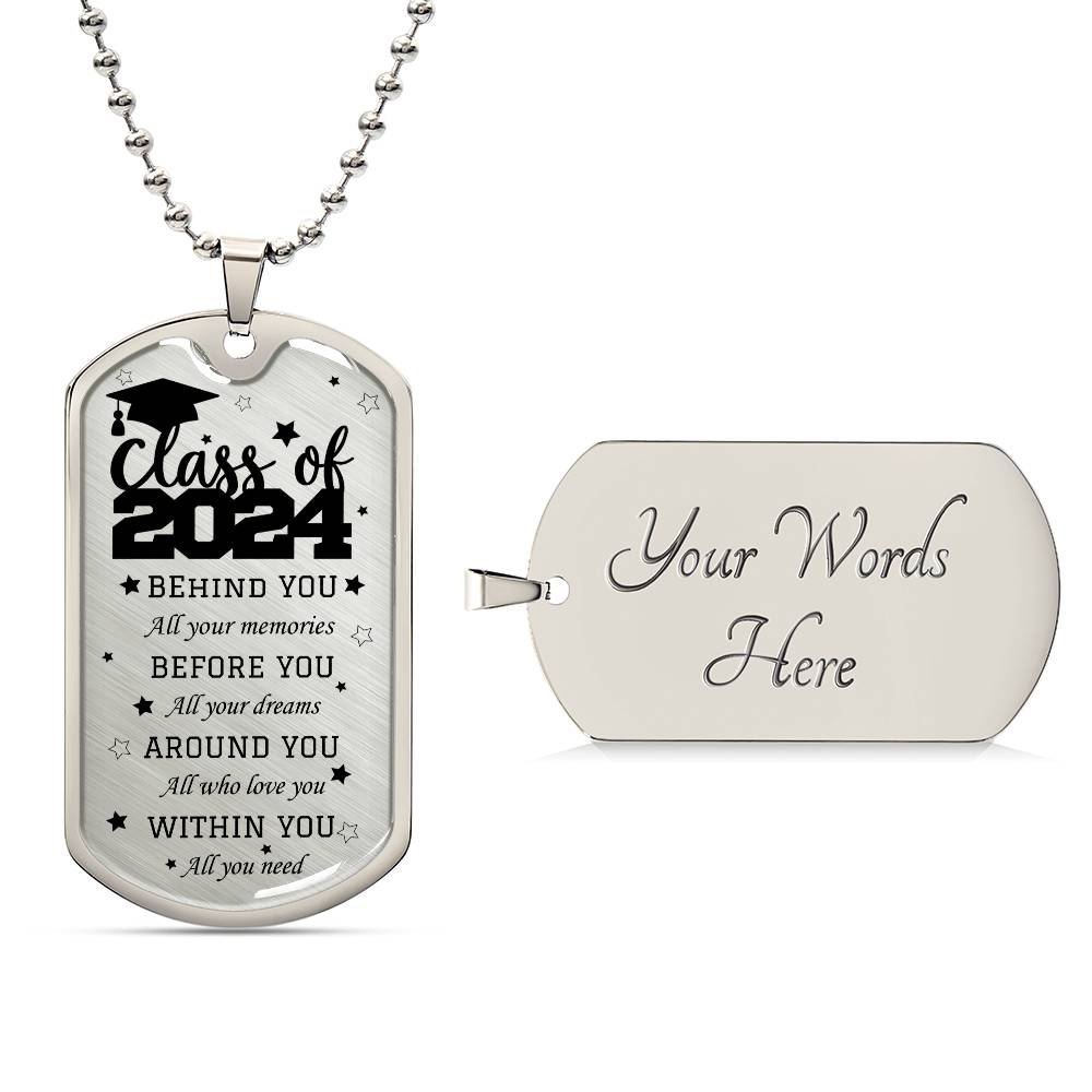 Class of 2024 | Dog Tag Necklace