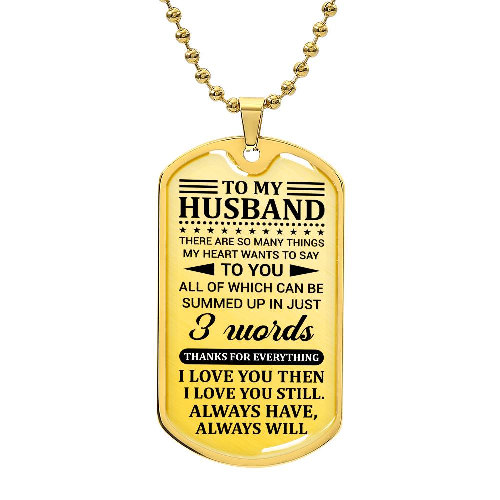 To My Husband | Dog Tag