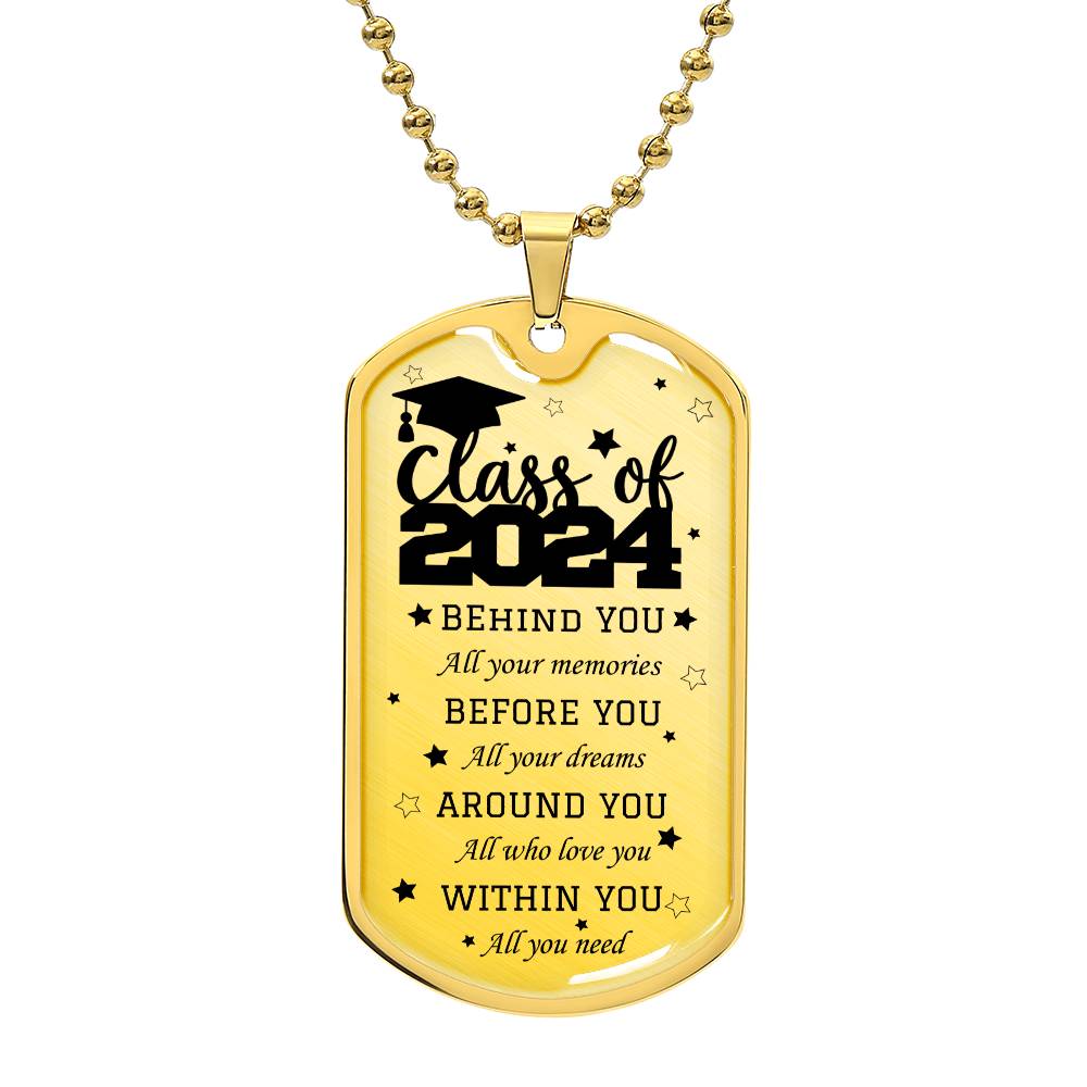 Class of 2024 | Dog Tag Necklace