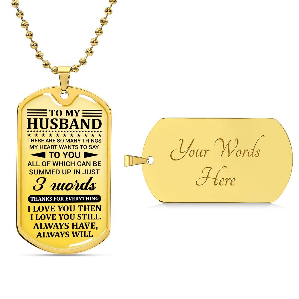 To My Husband | Dog Tag