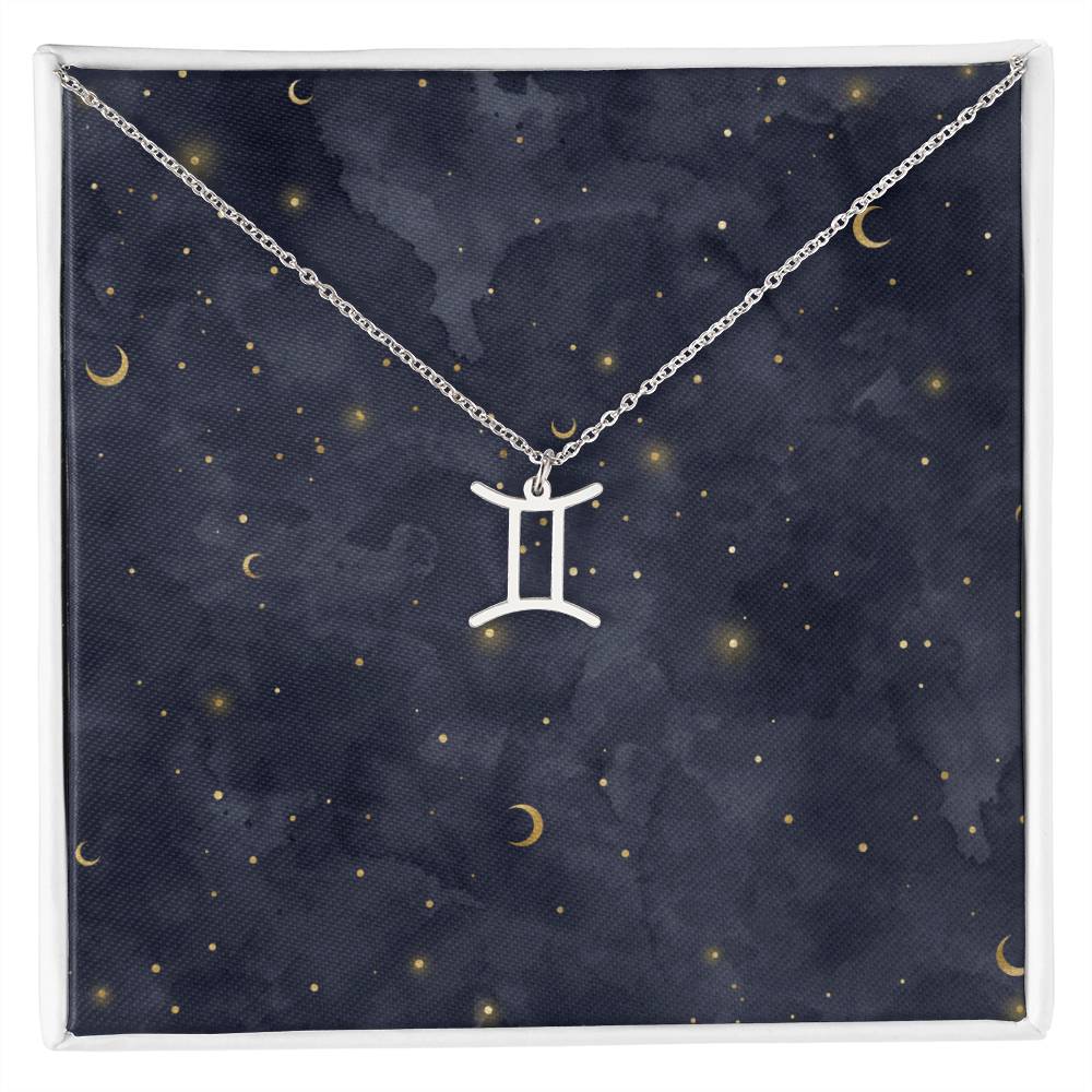 Celestial Zodiac Symbol Necklace