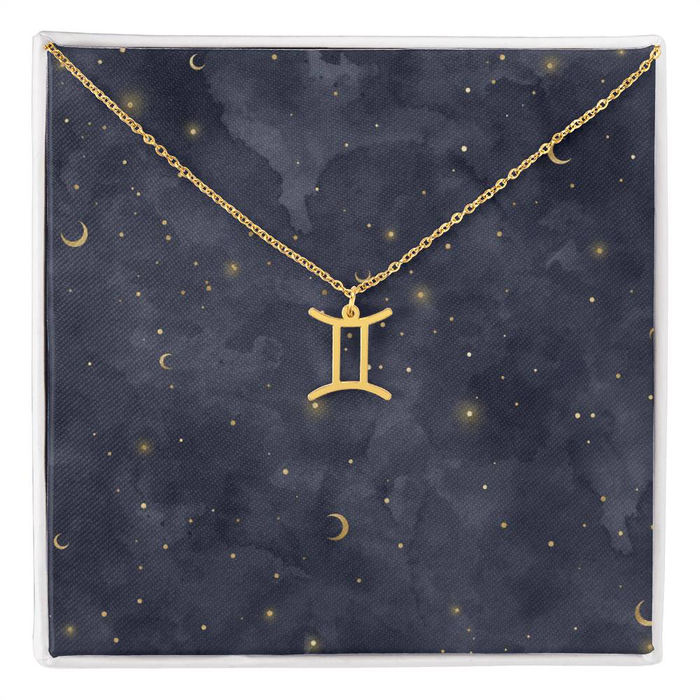 Celestial Zodiac Symbol Necklace