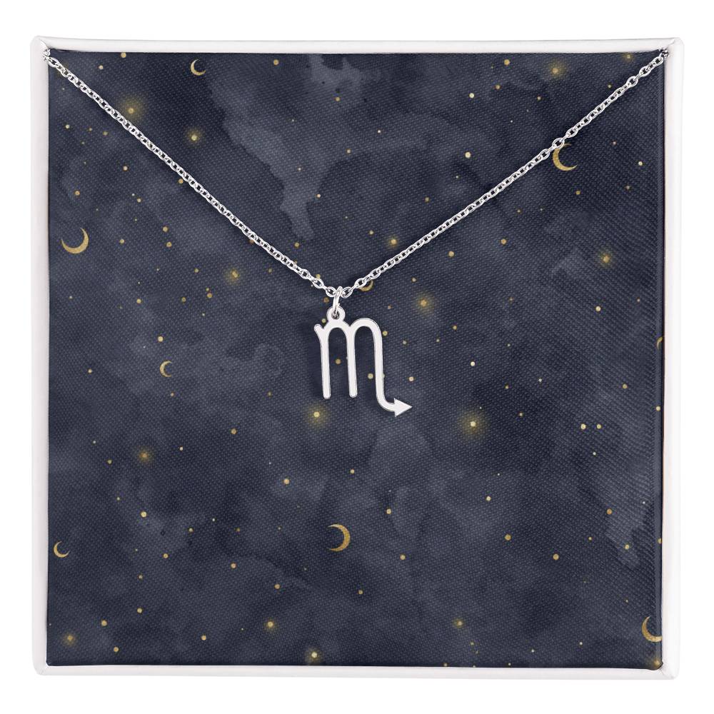 Celestial Zodiac Symbol Necklace