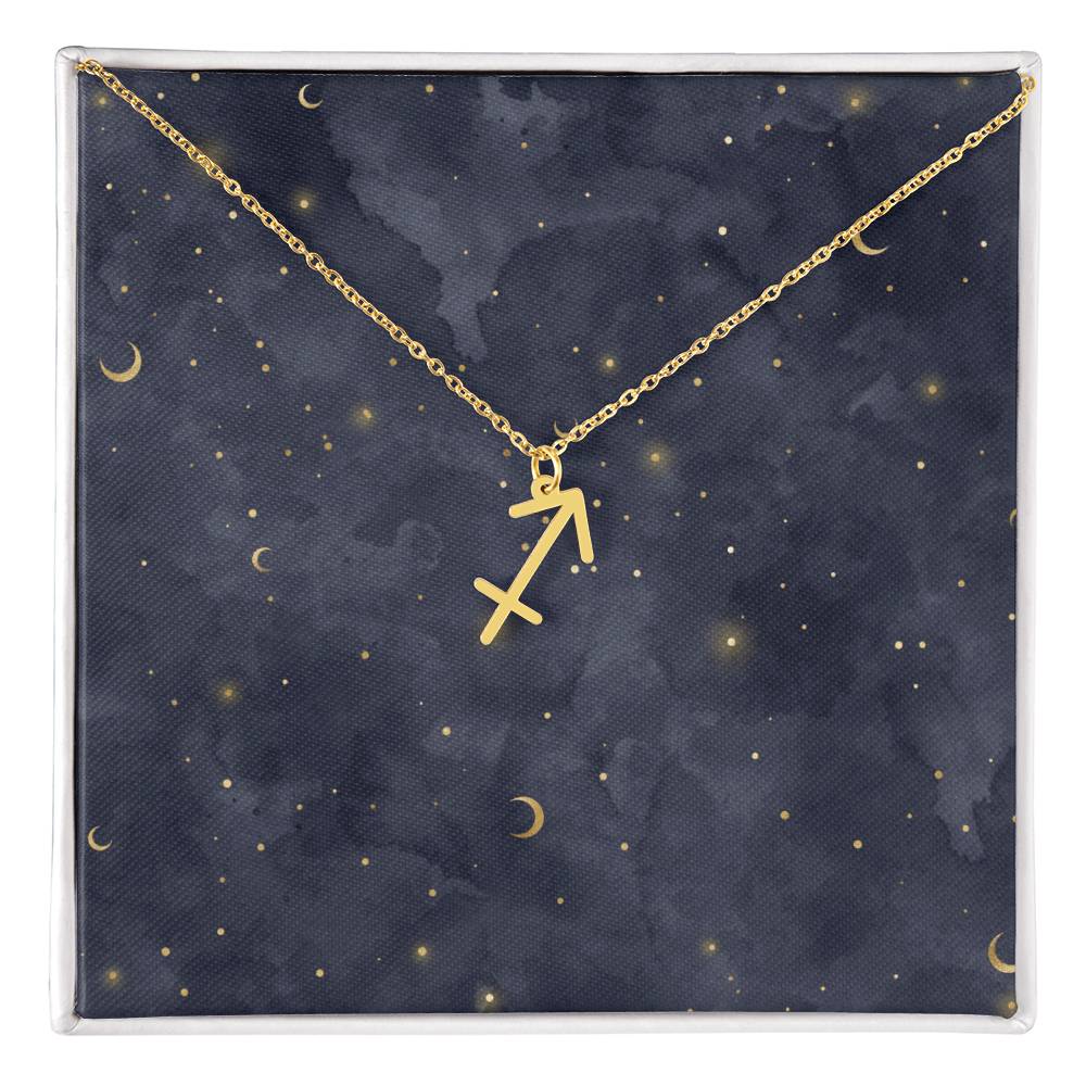 Celestial Zodiac Symbol Necklace