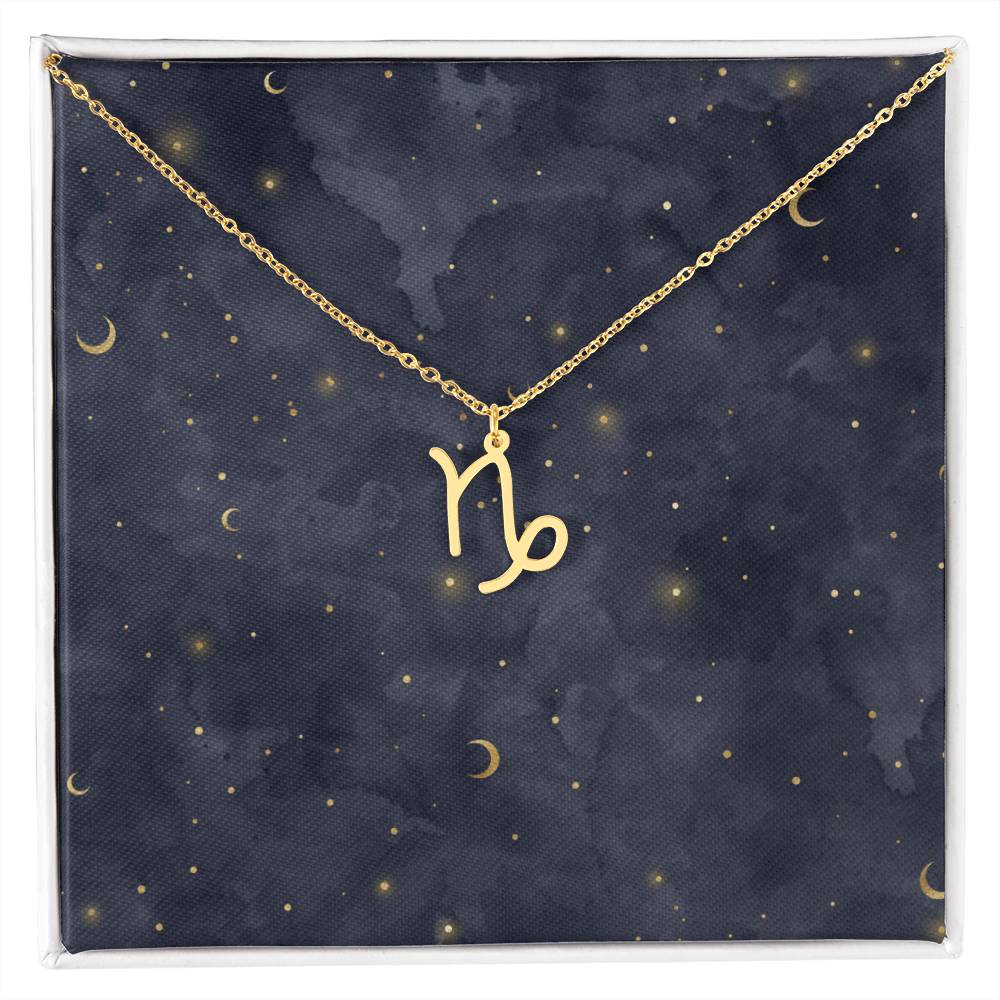 Celestial Zodiac Symbol Necklace