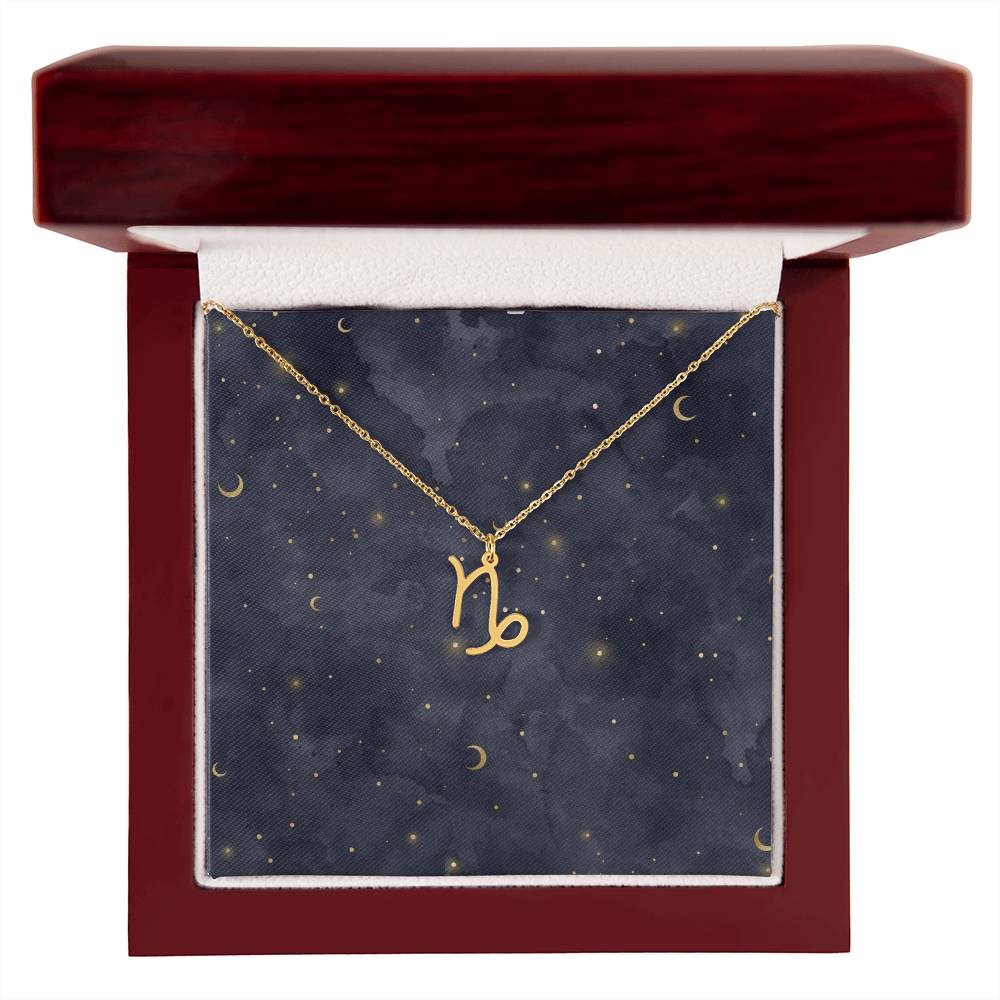 Celestial Zodiac Symbol Necklace