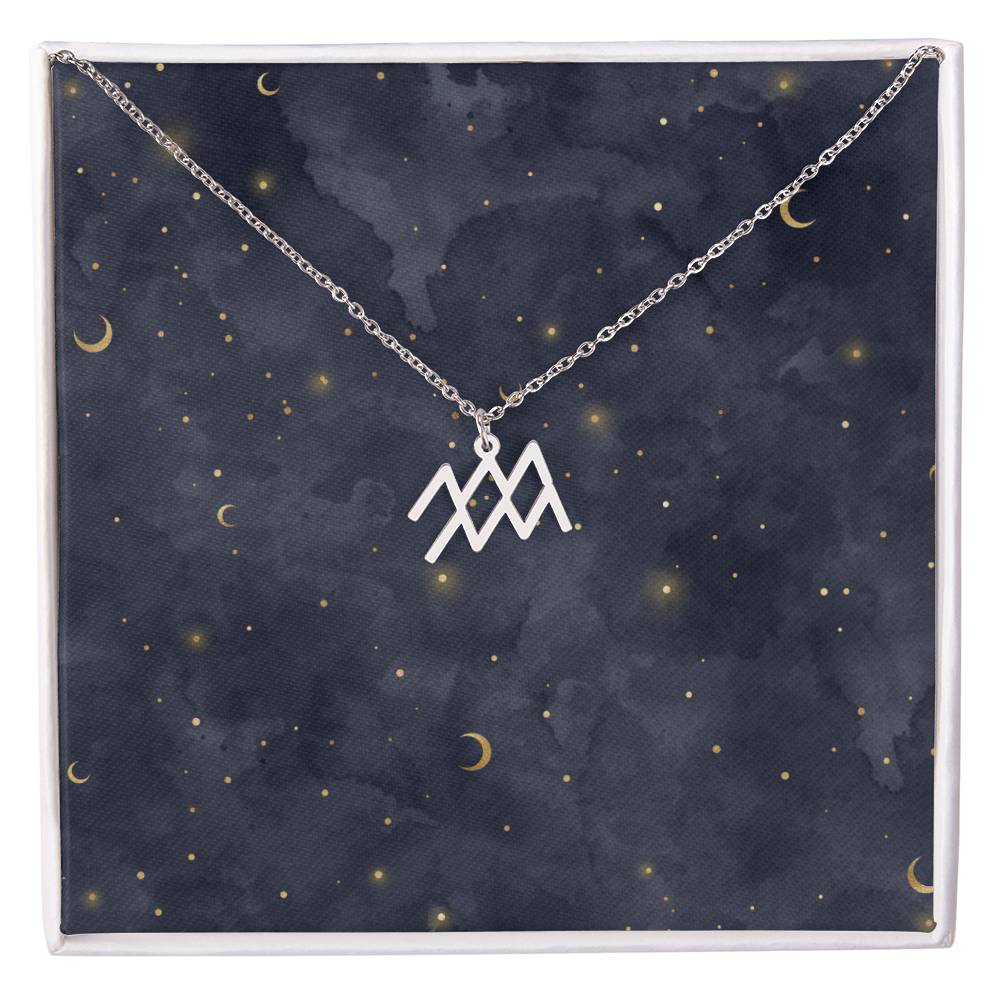 Celestial Zodiac Symbol Necklace