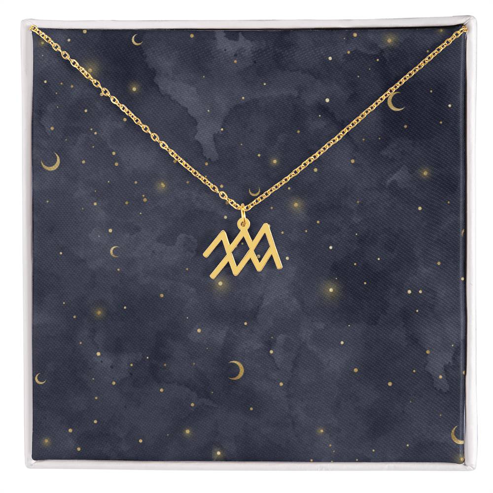 Celestial Zodiac Symbol Necklace