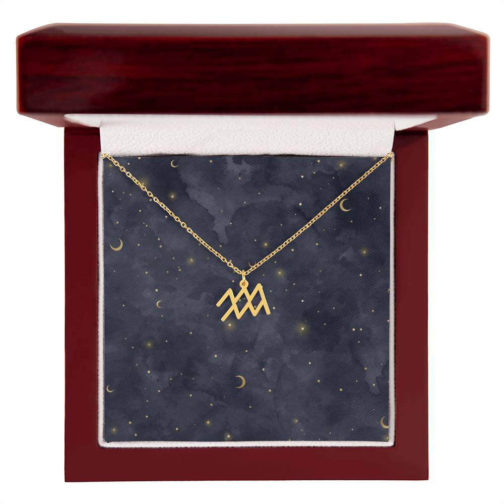 Celestial Zodiac Symbol Necklace