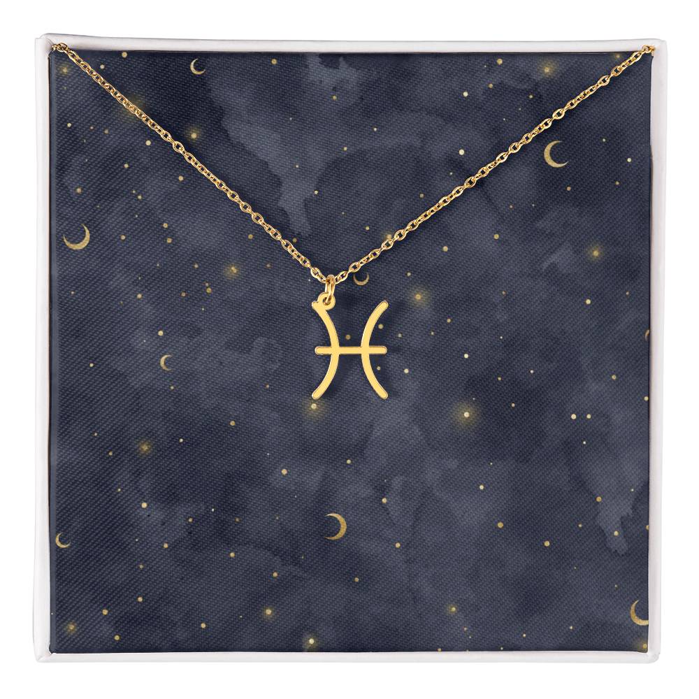 Celestial Zodiac Symbol Necklace