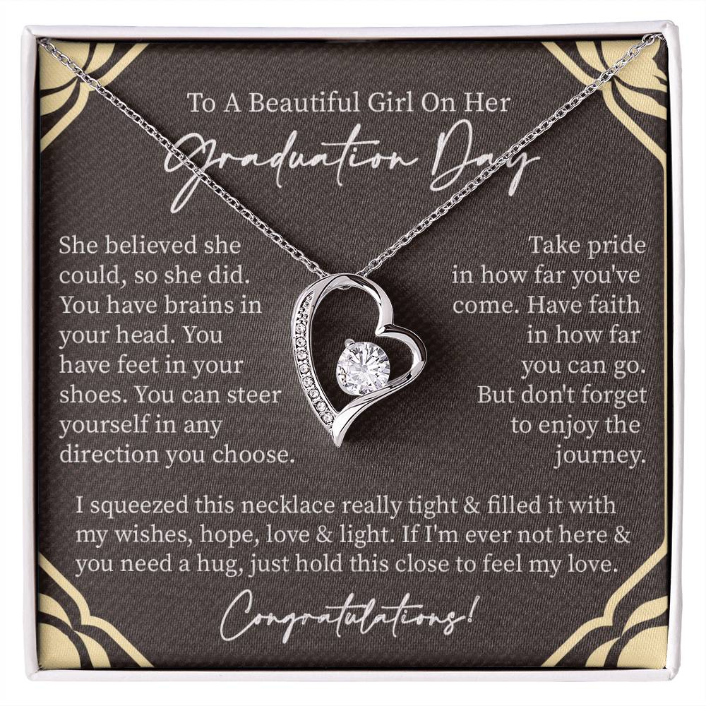 To A Beautiful Girl On Her Graduation Day | Forever Love Necklace