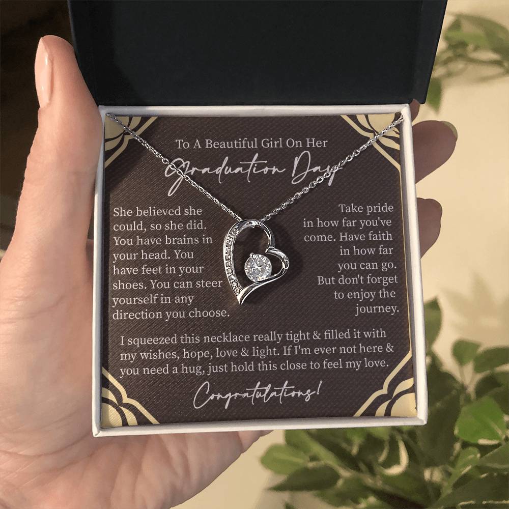 To A Beautiful Girl On Her Graduation Day | Forever Love Necklace