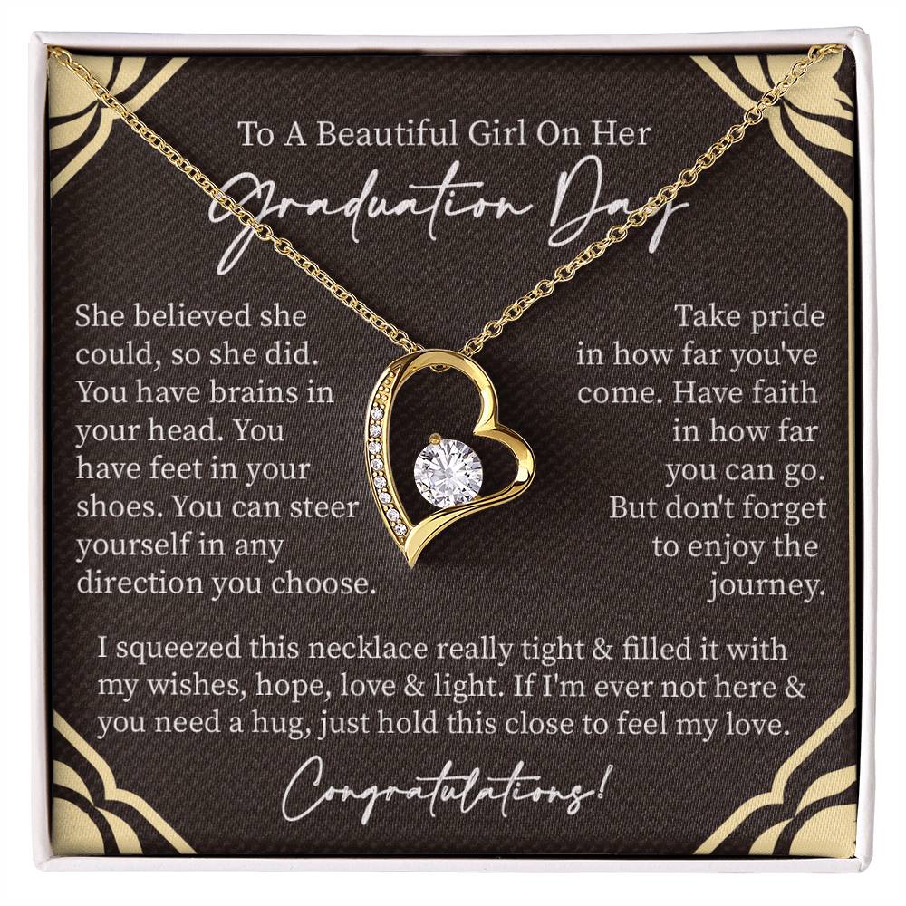 To A Beautiful Girl On Her Graduation Day | Forever Love Necklace